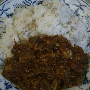 サバ味噌缶＆トマトのスパイスカレー風